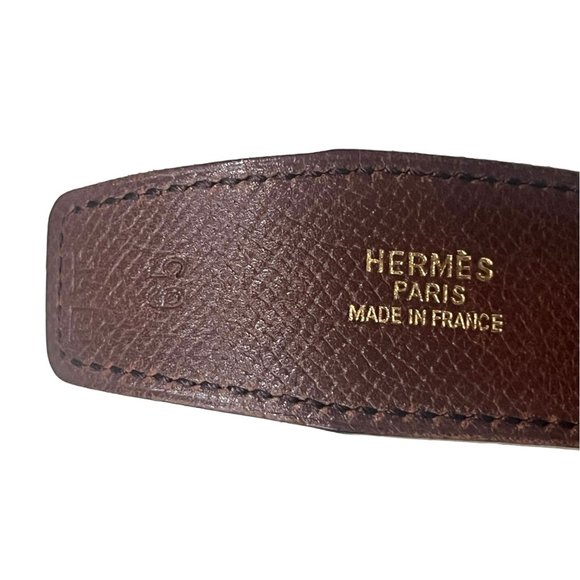 HERMES Constance: Black/Brown Reversible Belt #1666 - Picture 7 of 7